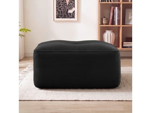 Pouf / repose pied ARVELLA noir
