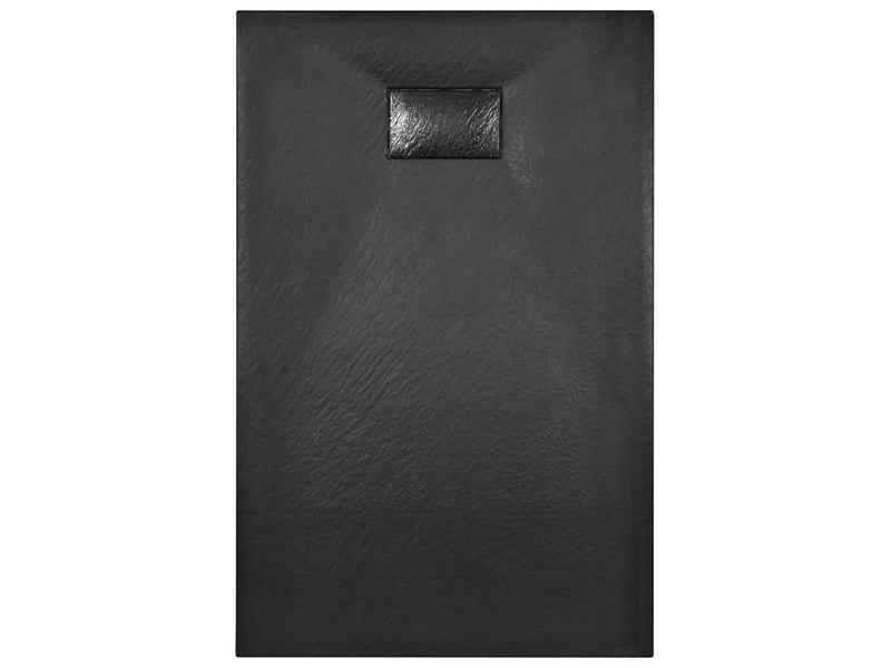  Bac de douche receveur de douche rectangulaire salle de bain maison intérieur trou de drain standard de 9 cm smc 100 x 80 cm noir 02_0003452  - Conforama D
