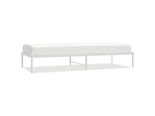 Lit simple 80x200 cm coloris blanc