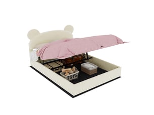 Lit coffre 140x200 cm MODENVIE coloris beige