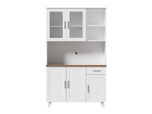 Buffet 5 porte(s)  1 tiroir(s) AVELIO  - 114.5 cm coloris bicolore 