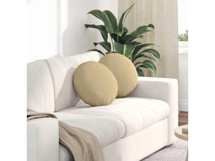 Lot de 2 coussins de siège, coussins décoratifs tissu en velours côtelé vert gris cf59822