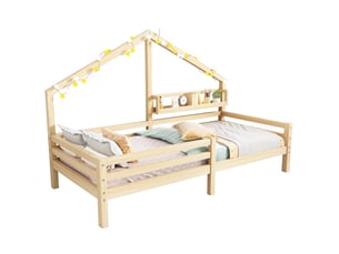 Lit jeune    <strong>SWEIKO</strong> <strong></strong> - 160 cm coloris bois foncé 