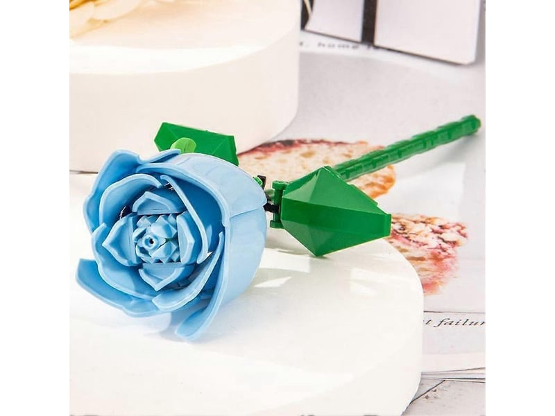  Blocs de construction pour bouquet de roses romantiques, modèle éternel rose--  - Conforama E