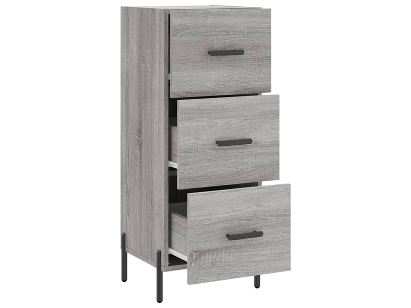  Buffet - bahut - meuble de rangement sonoma gris 34,5x34x90 cm bois d'ingénierie  - Conforama E