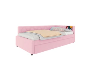 Lit cabane 90x200 cm <strong></strong>  <strong></strong> coloris rose