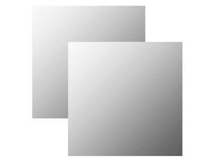 Miroir carré(e) à fixer coloris argenté <strong></strong>  <strong></strong> - 60 cm x 60 cm