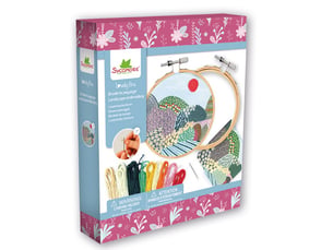 Lovely box - broderie paysage