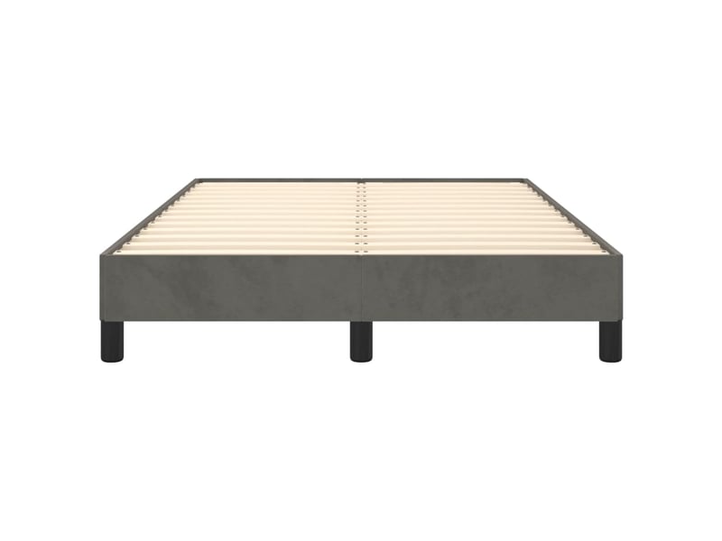  Lit double- lit adulte -  cadre de lit sans matelas gris foncé 120x190 cm velours  - Conforama D
