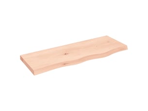 Comptoir de salle de bain, plan de travail 80x30x(2-4) cm bois massif non traité cf65759