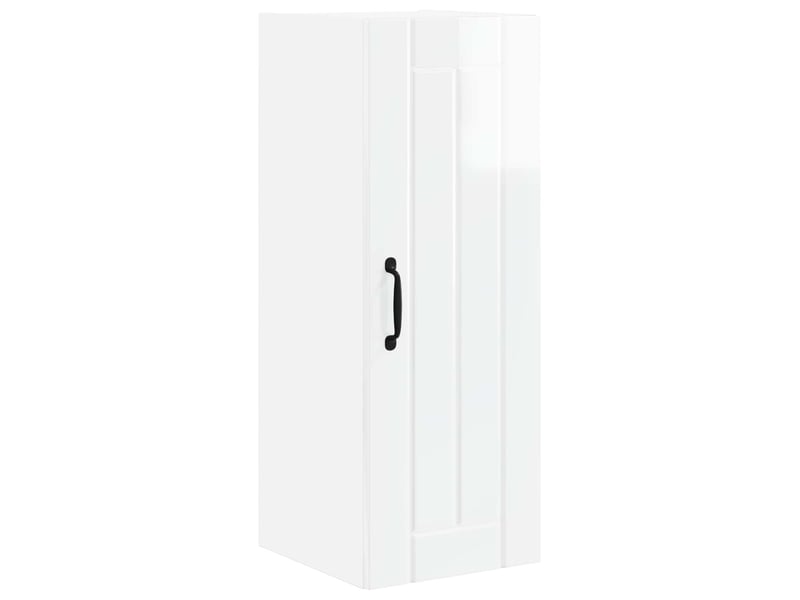 Meuble mural de cuisine, armoire de cuisine blanc brillant 30x31x80cm shl7072 - Conforama A