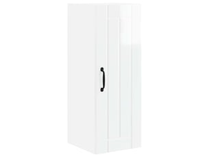 Meuble mural de cuisine, armoire de cuisine blanc brillant 30x31x80cm shl7072