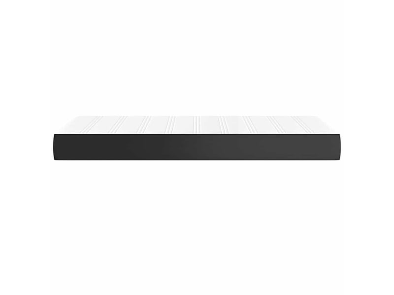  Matelas de lit à ressorts ensachés fermeté moyenne noir 80x200x20 cm similicuir  - Conforama D