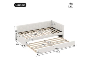 Lit cabane 90x200 cm <strong></strong>  <strong></strong> coloris blanc
