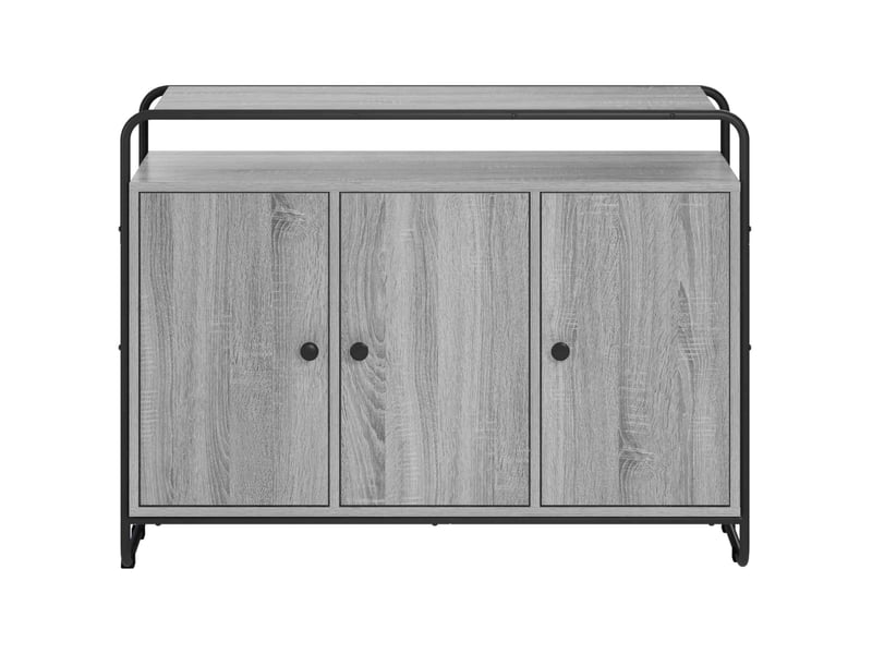 Buffet salon, buffet de rangement sonoma gris 102x35x75 cm bois d'ingénierie shl20380 - Conforama D