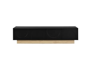 Meuble tv coloris noir 175 cm   