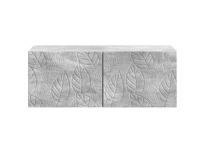  Meuble tv - banc tv - meuble de rangement mural 78,5 x 41 x 30 cm gris béton bois d'ingénierie  - Conforama E