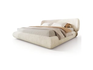 Lit 2 places 140x200 cm MAISENTIEL   coloris beige