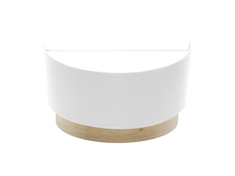  Applique murale fabrilamp olga blanc bois clair 1 x e27 15x30x16 cm 190061001 - Conforama A