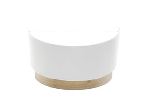Applique murale fabrilamp olga blanc bois clair 1 x e27 15x30x16 cm