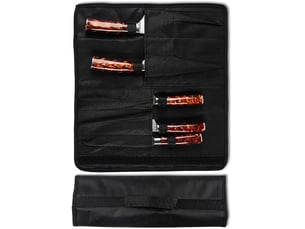 Oxford en rouleau pour couteaux de chef - pour couteaux, porte-couteau de, outil de couverts de cuisine - de chef à 5 emplacements avec poignée