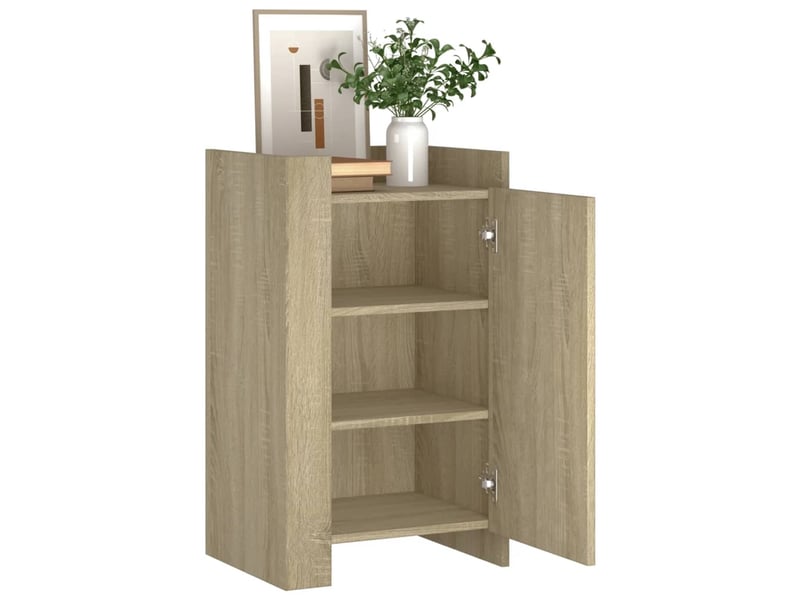  Buffet - bahut - meuble de rangement chêne sonoma 45x35x75 cm bois d'ingénierie  - Conforama C