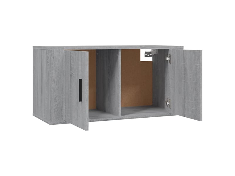  Ensemble de meubles tv 3 pcs sonoma gris bois d'ingénierie shl61397  - Conforama E