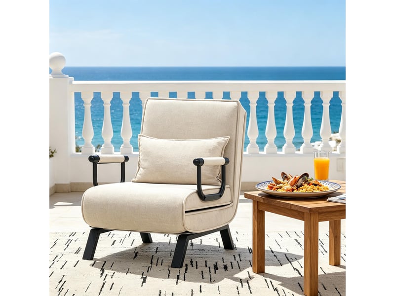 Fauteuil-lit convertible extensible, dossier réglable, fauteuil tv multifonction 1 place - Conforama B