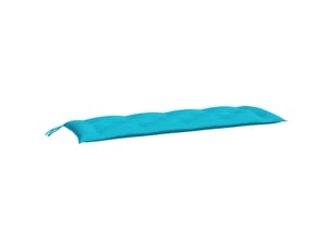 Coussin de banc de jardin, coussin d'assise turquoise 150x50x7 cm tissu oxford cf52844