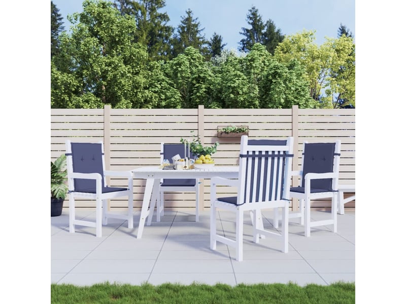 Lot de 4 coussins de dossier,  coussins de dos, bleu marine 100 x 50 x 4 cm cf59455  - Conforama B