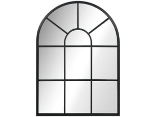 Miroir mural en métal cadre doré en forme de voûtée – 70 x 50 cm – décoration pour entrée ,chambre à coucher, salon