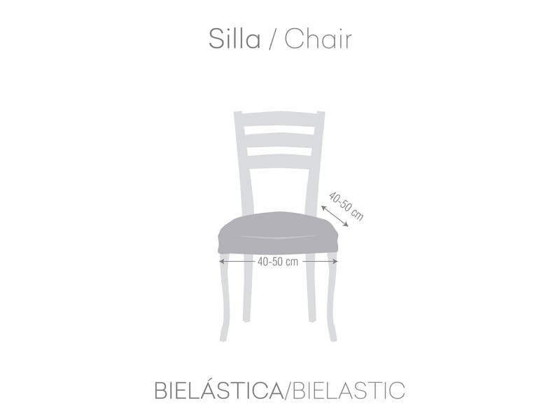 Lot de 2 housses de chaise salsa premium sans dossier  - Conforama D