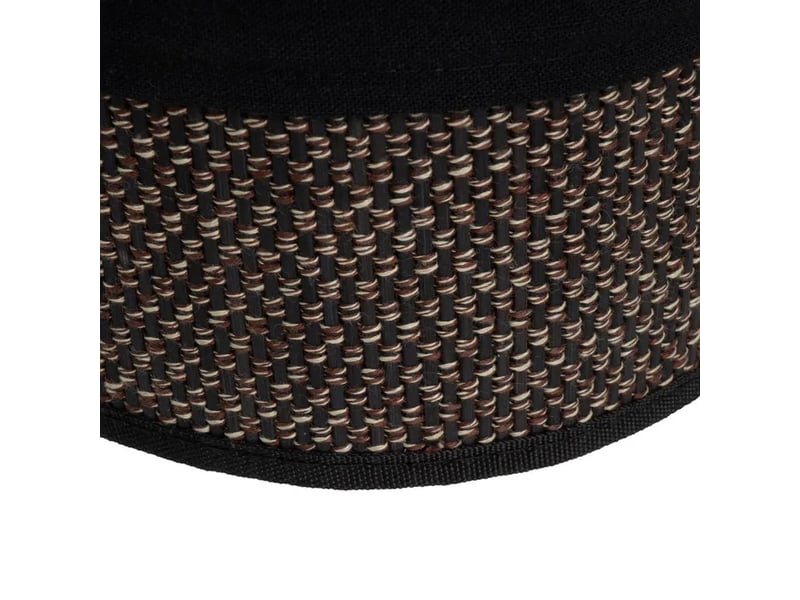 Lot de 4 paniers de rangement ronds en bambou tressé et tissu noir,corbeilles multi-usages décoratives - Conforama D