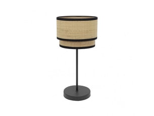 Lampe à poser fabrilamp roque noirnaturel 1 x e27 60 x 30 x 30 cm