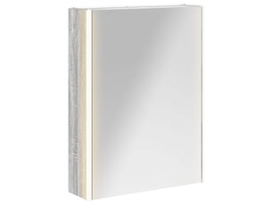 Armoire miroir de salle de bain, cabinet de salle de bain gris sonoma 53,5 x 15,5 x 70 cm cf65169