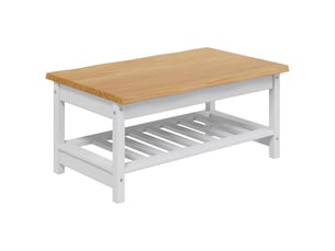 Table basse rectangulaire coloris blanc  
