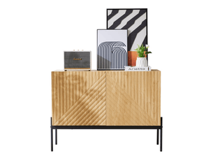 Buffet 2 porte(s) 1 tiroir(s)   coloris naturel