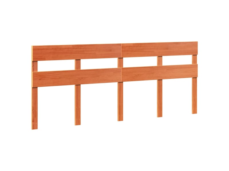  Lit double- lit adulte -  cadre de lit sans matelas  marron 180x200cm bois pin massif  - Conforama D