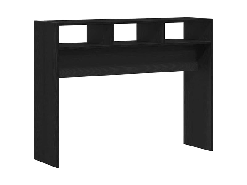  Table console - table d'appoint - table d' entrée chêne noir 105 x 30 x 80 cm bois d'ingénierie  - Conforama E