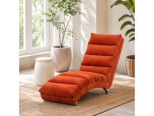 Fauteuil fixe  MEULVA Tissu orange