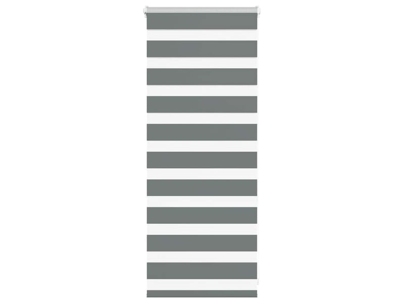 Store zèbre, store de fenêtre gris foncé largeur du tissu 50,9 cm polyester cf48607 - Conforama B