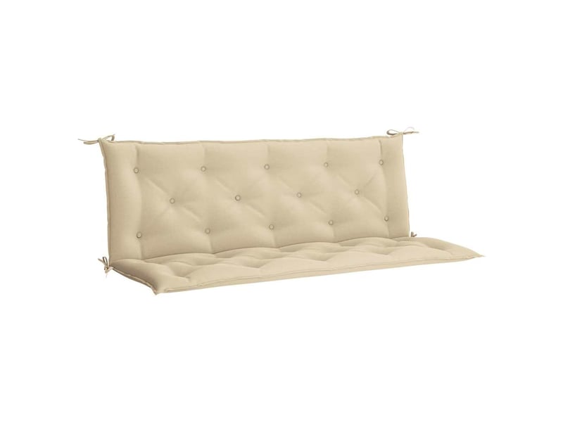  Coussin de banc de jardin, coussin d'assise beige 150x(50+50)x7 cm tissu oxford cf52653  - Conforama A