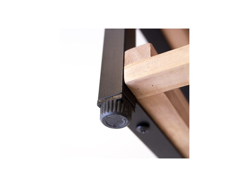  Range-bouteilles 28 bouteilles en métal et bois 40 x 25 x 78 cm 62842 - Conforama E