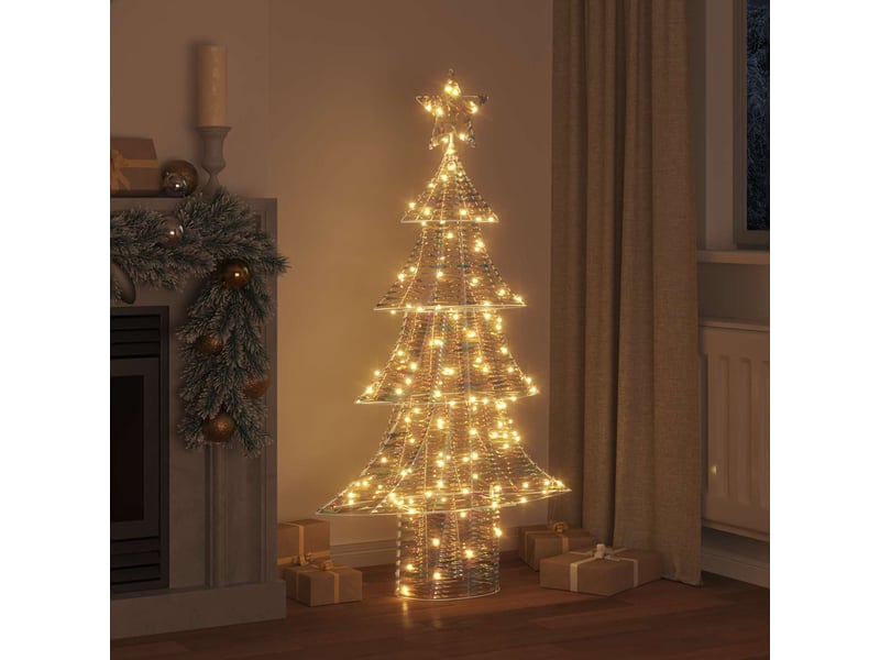  Sapin de noël - arbre de noël 160 led blanc chaud 150 cm pet  - Conforama C