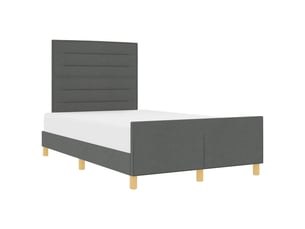Lit 2 places 120x190cm    coloris gris