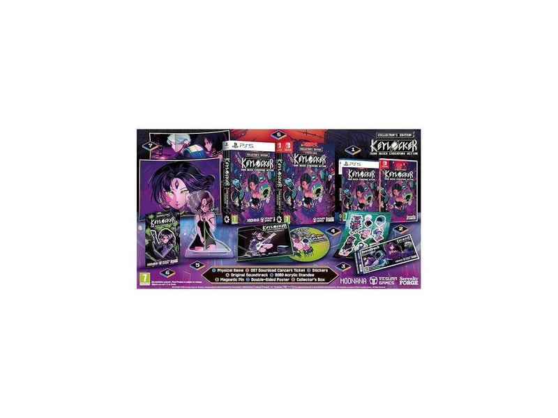  Jeu ps5 keylocker collector's edition jrpg rythm cyberpunk tour par tour, audio en temps reel, region free AACTE70102 - Conforama B