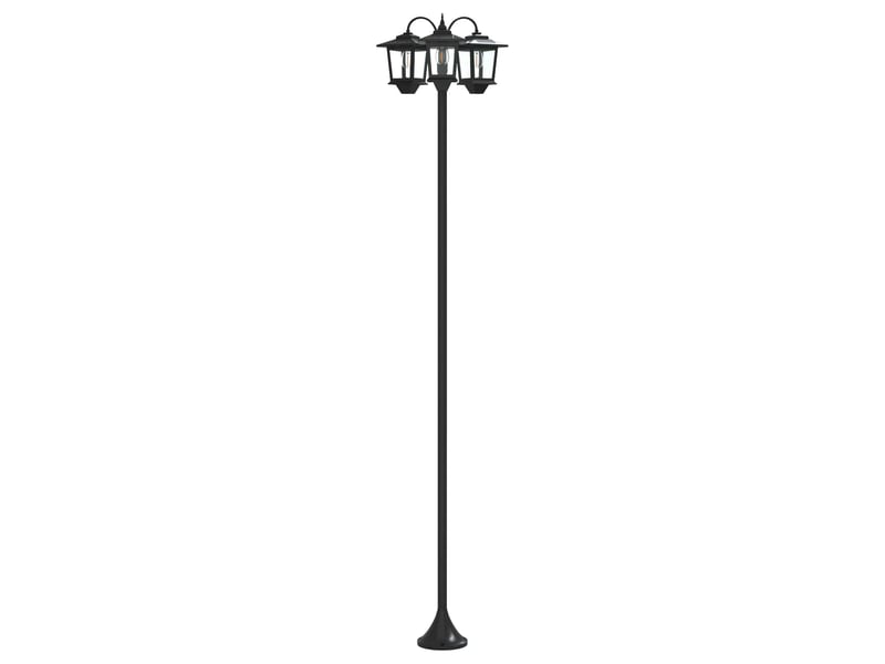  Lampadaire à 3 têtes noir 16x16x187 cm aluminium et abs shl75665  - Conforama E