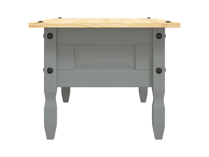  Table basse | table de salon pin mexicain gamme corona gris 100x55x44 cm  - Conforama E