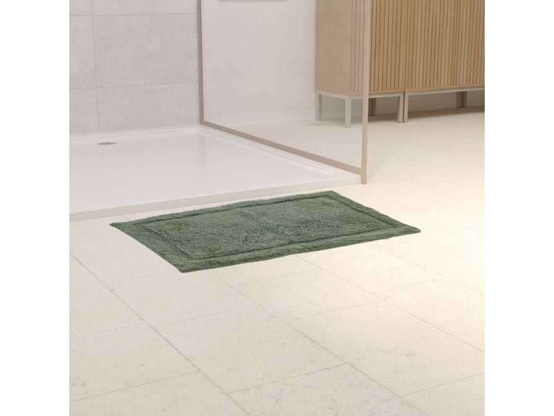  Tapis de bain fluffy colorama 50x75cm vert ficus COLORAMA - Conforama B