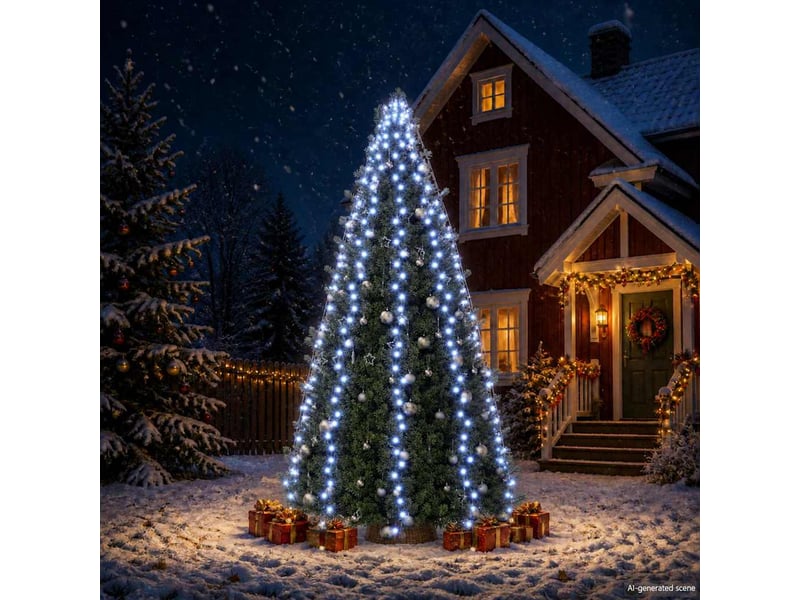  Guirlande lumineuse avec 500 led bleu 500 cm intext cf62415  - Conforama B